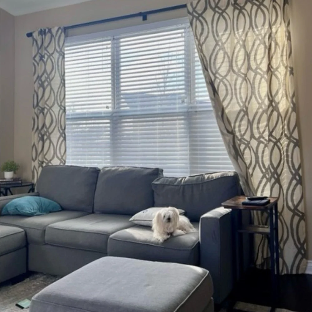WEST ELM Scribble Curtain Set